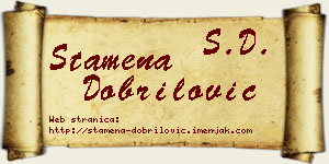 Stamena Dobrilović vizit kartica